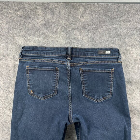 Kut from the Kloth Jeans Womens Size 10 Connie Ankle Skinny Dark Wash Stretch - Picture 5 of 12